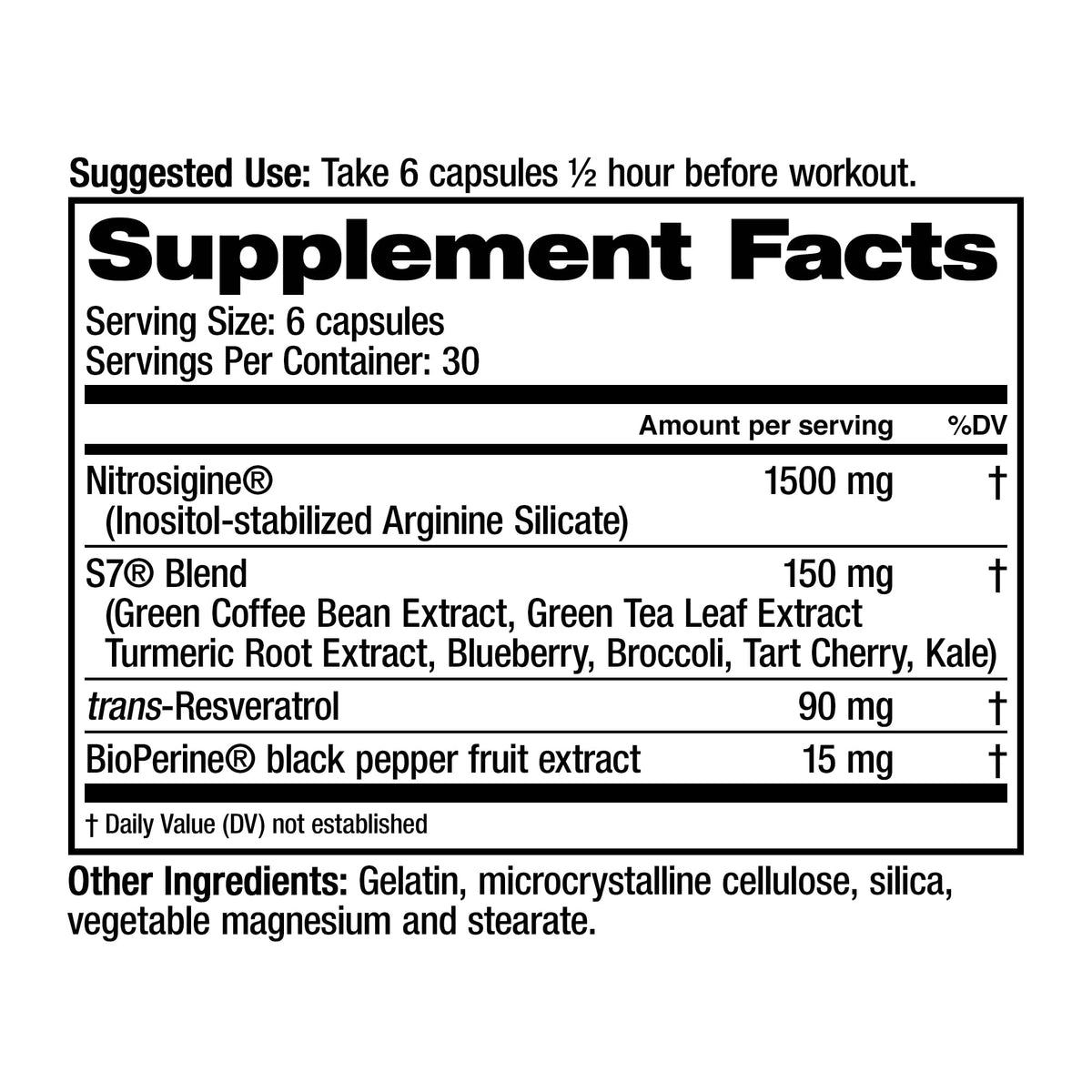Nitric Oxide Supplements (1-Pack) C497076