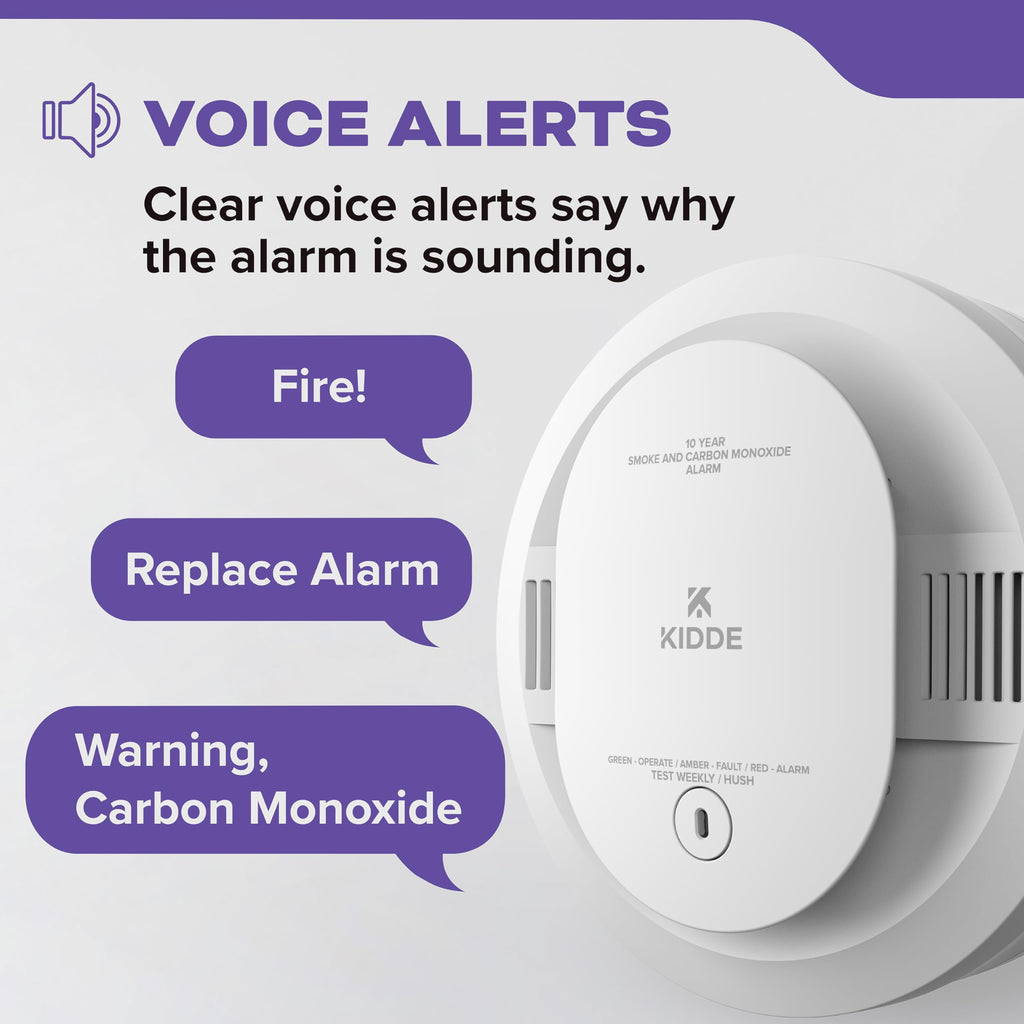 Smoke & Carbon Monoxide Detector, 10-Year Battery, 2 Pack X46494