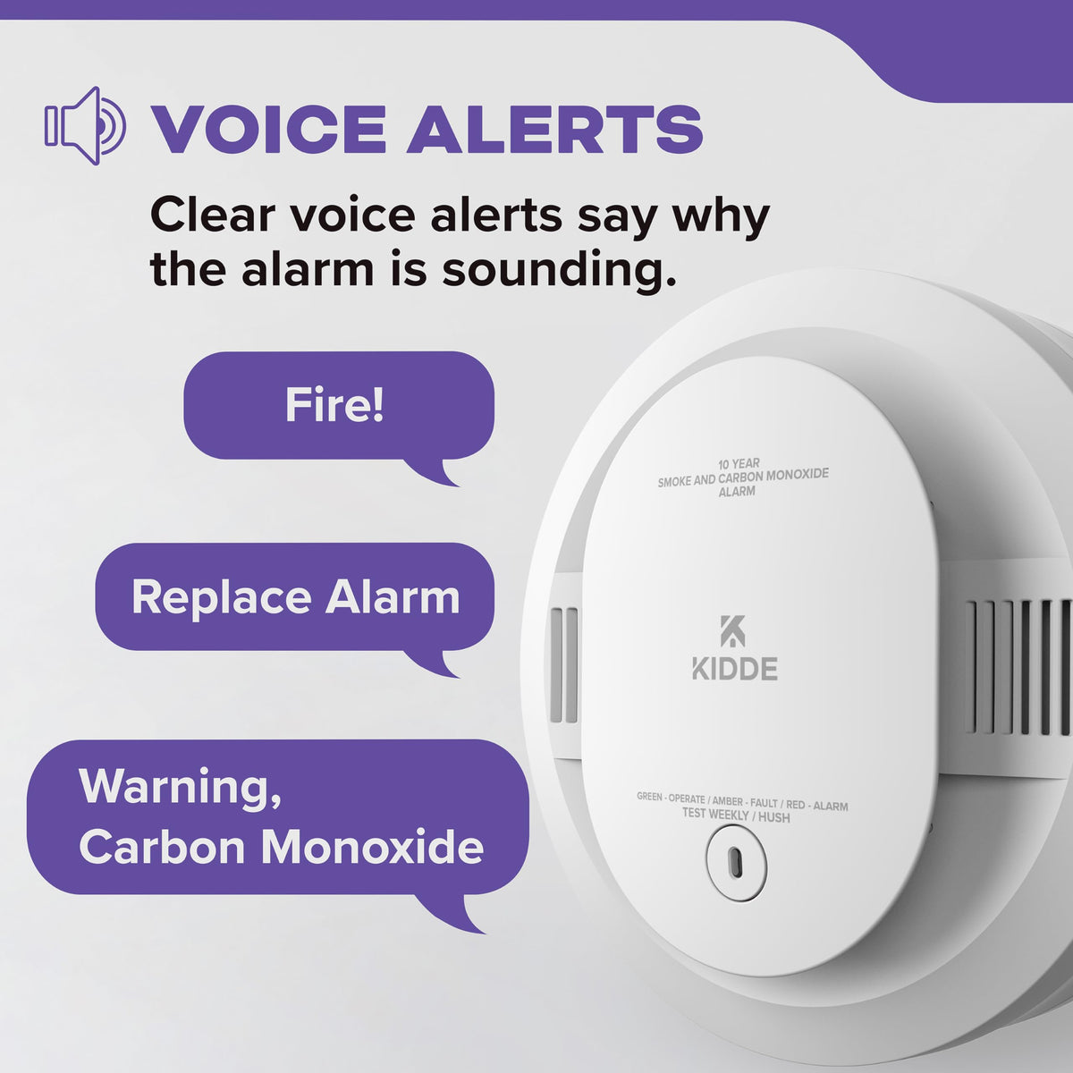 Smoke & Carbon Monoxide Detector, 10-Year Battery, 2 Pack X46494
