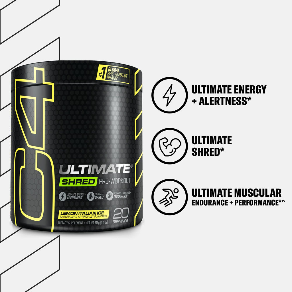 Pre Workout Powder Fat Burner Supplement With Ginger Root Extract 20 Servings K907039