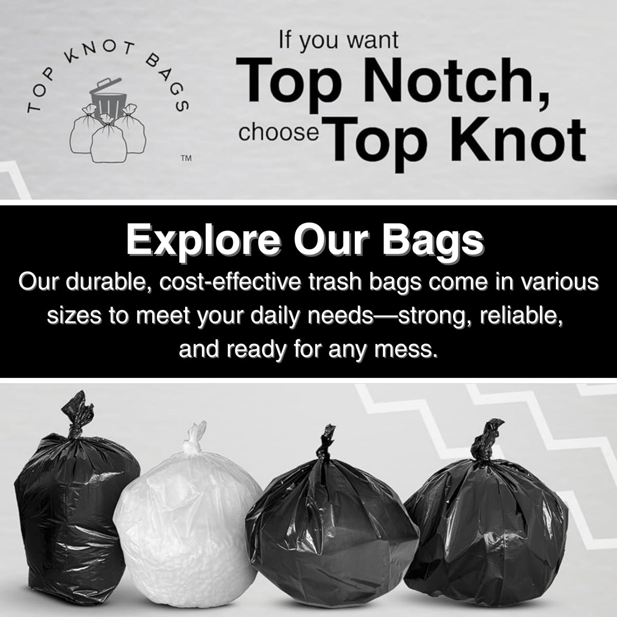 45 Gallon Black Trash Bag 150 Count Can Liner B14744