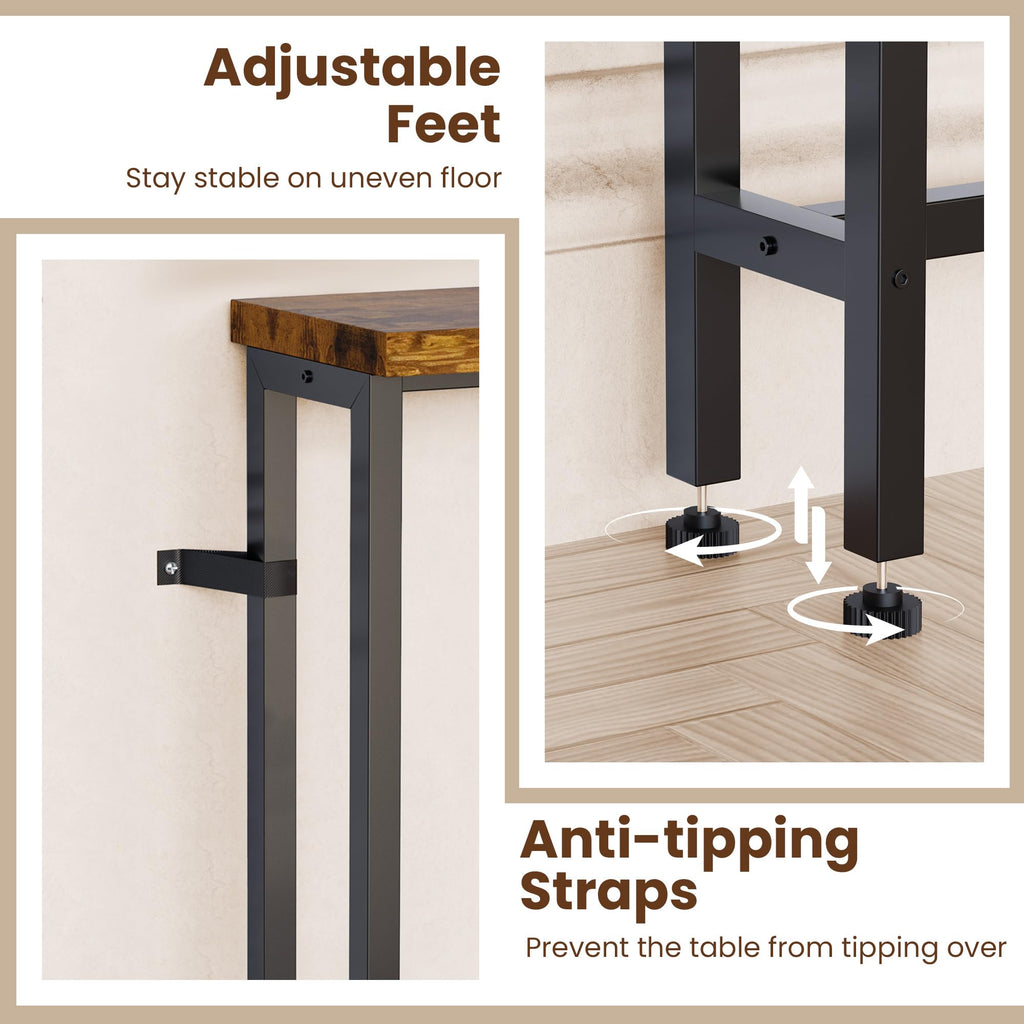 102 Inch Narrow Sofa Table with Power Outlets S93762