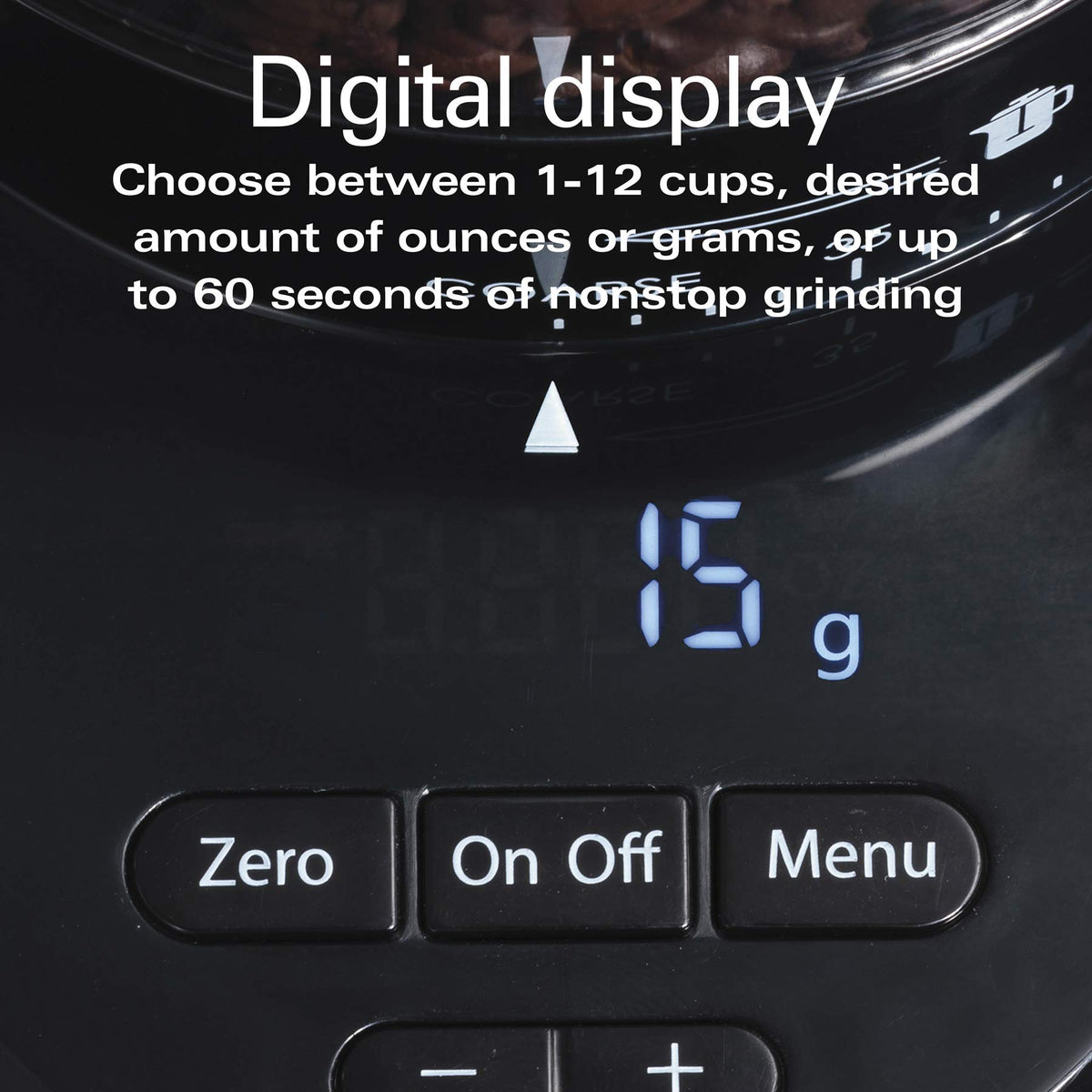 Stainless Steel Conical Burr Digital Coffee Grinder H31877