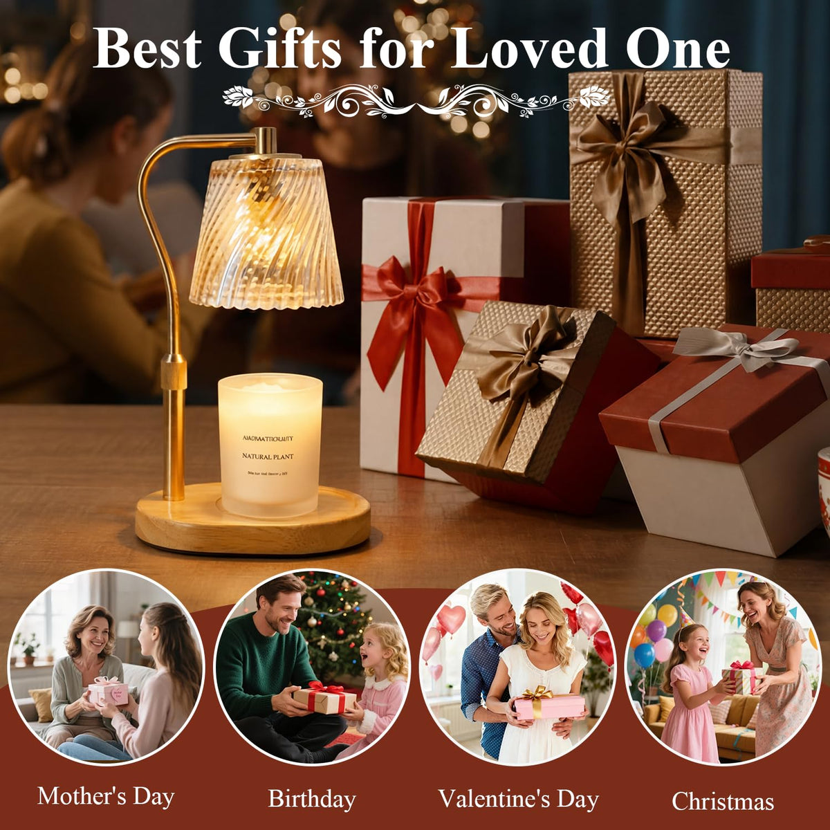 Candle Warmer Lamp with Timer and Dimmable X216086