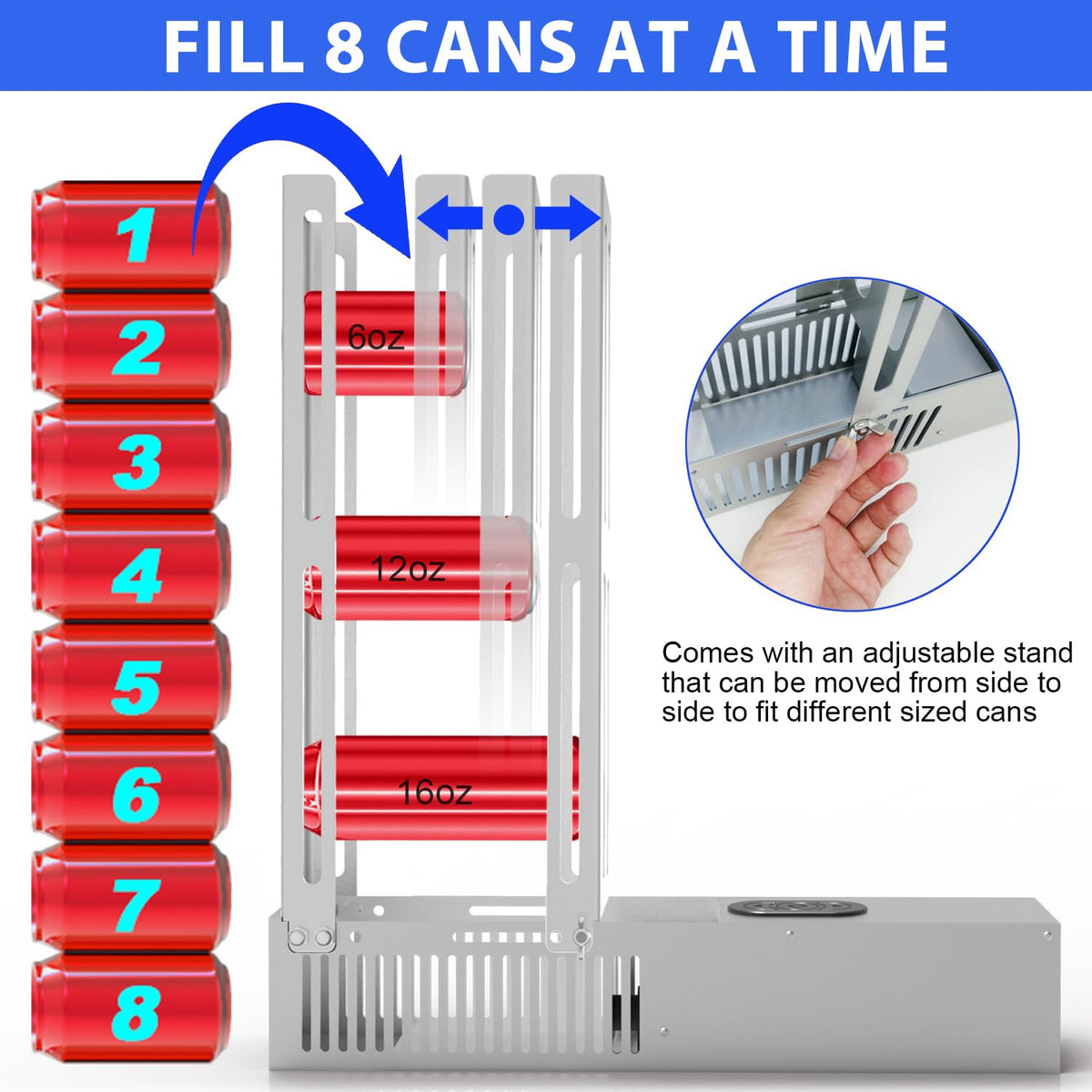 Electric Can Crusher for Recycling 8/12/16oz Cans H68797