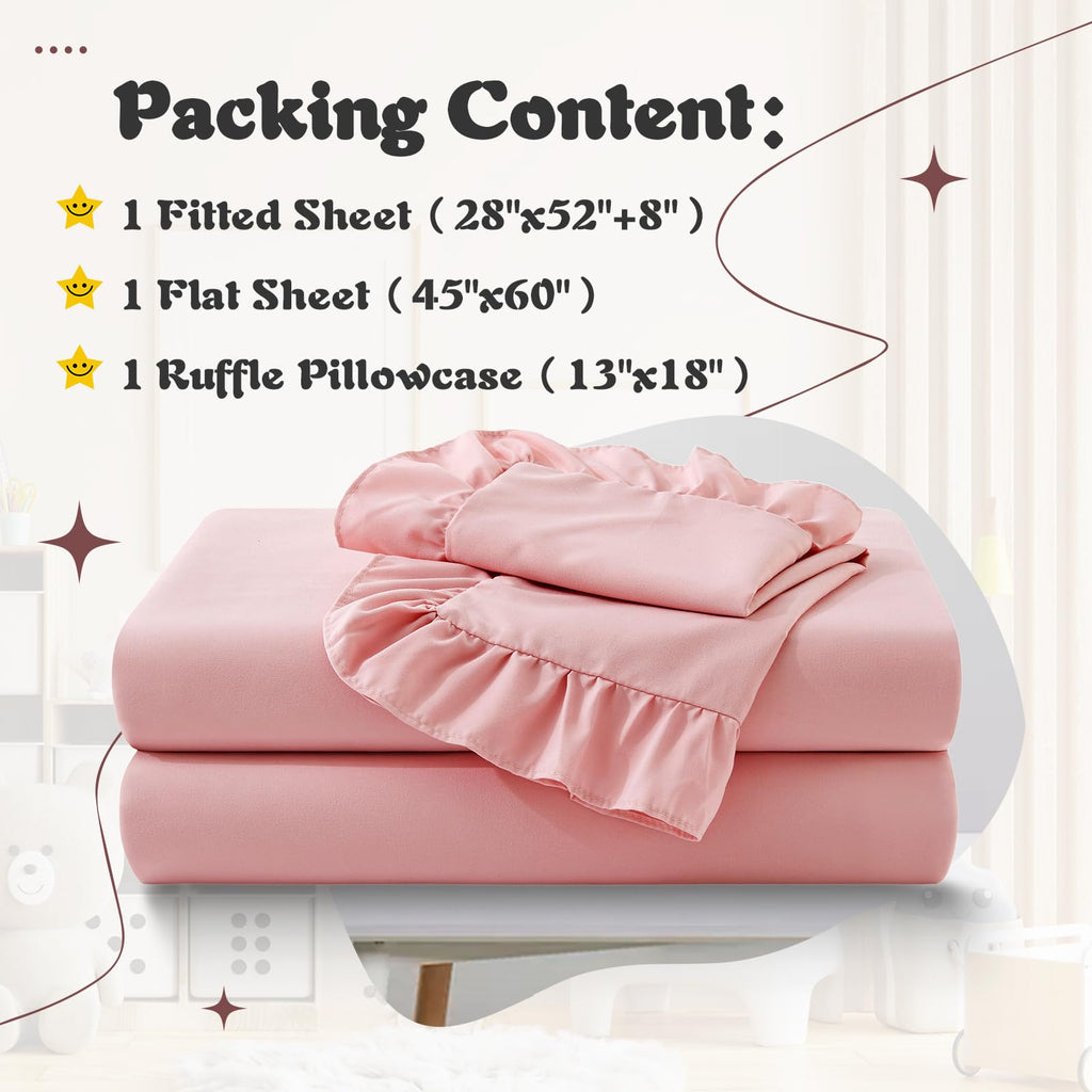 Light Pink Toddler Sheet Set Y57219