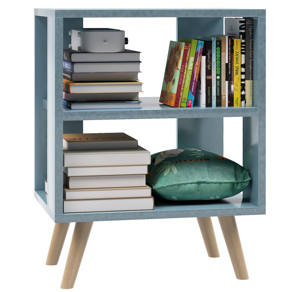 Blue 2-Tier Kids Nightstand D9104