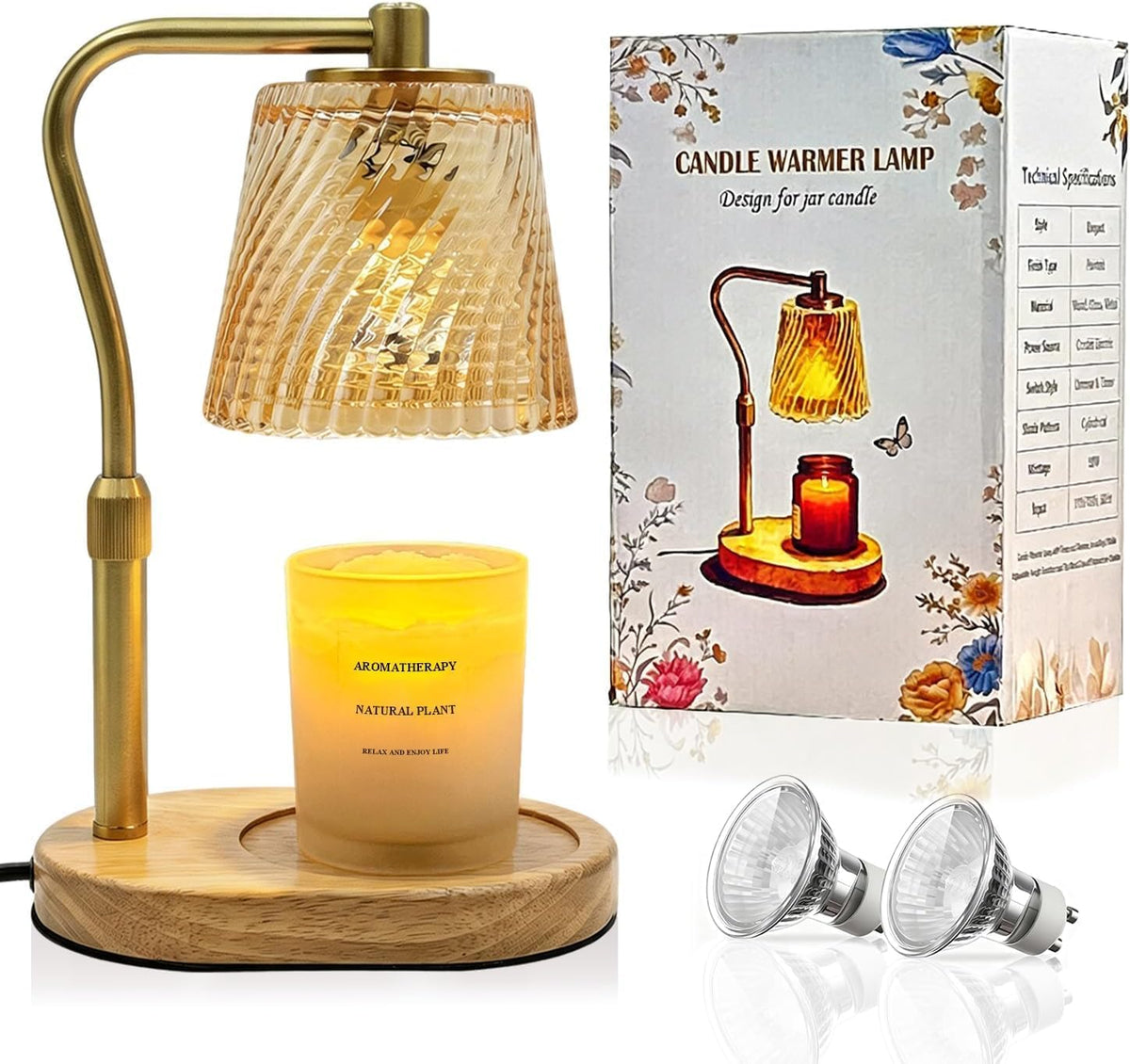Candle Warmer Lamp with Timer and Dimmable X216086