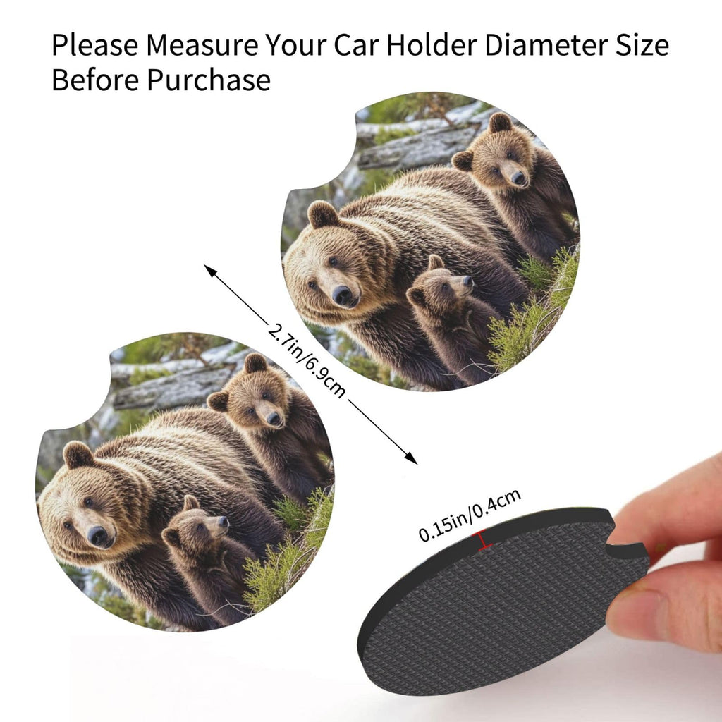 Black Drink Coasters with Metal Holder Set of 2 I467032