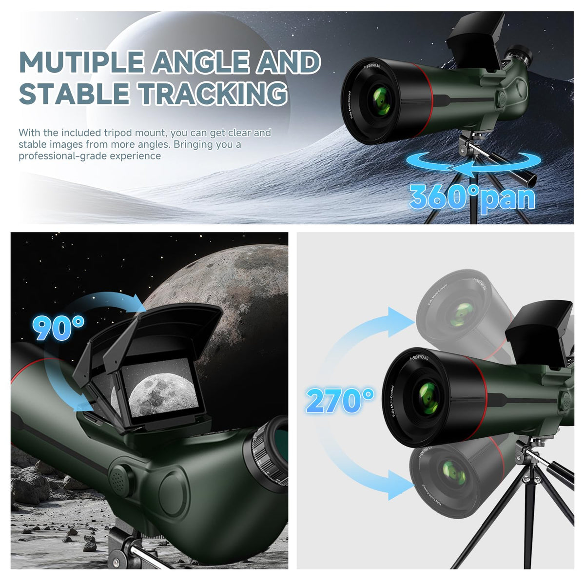 Auto-Focus Portable Digital Electronic Telescope M8225