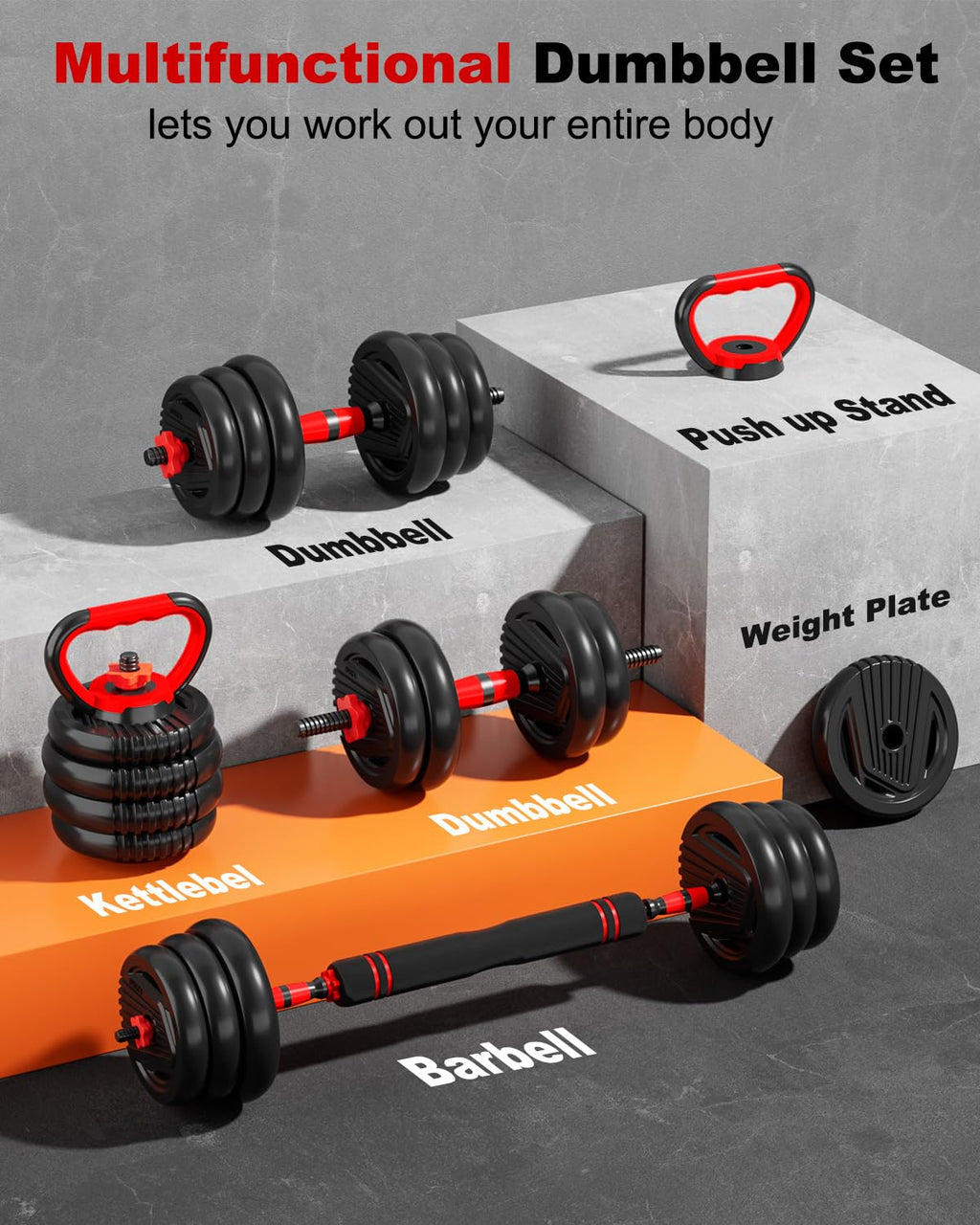 Adjustable Dumbbell Free Weight Set I70529