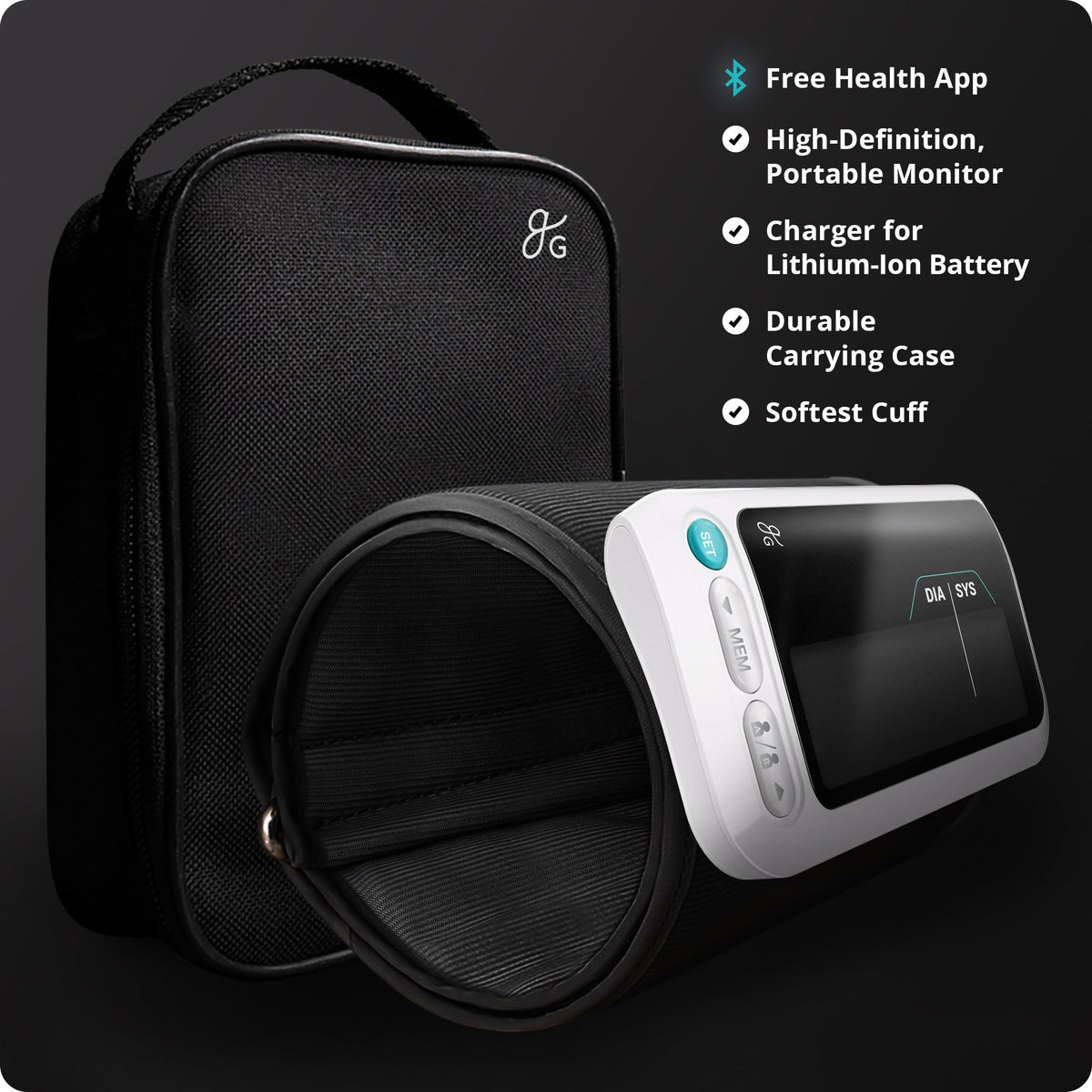 Bluetooth Blood Pressure Monitor with Upper Arm Cuff M178