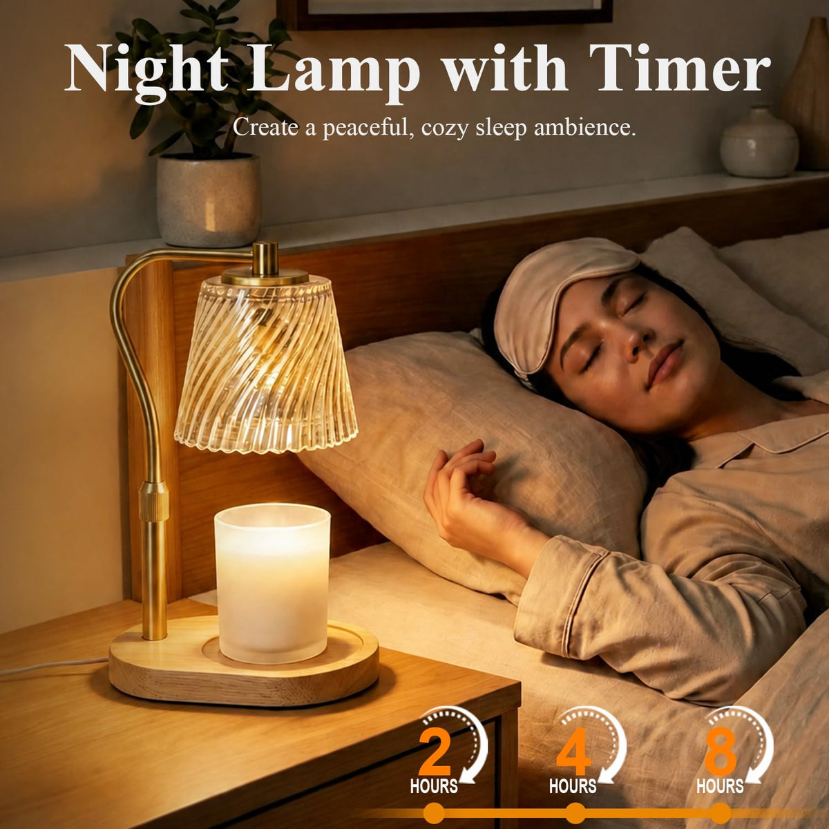 Candle Warmer Lamp with Timer and Dimmable X216086