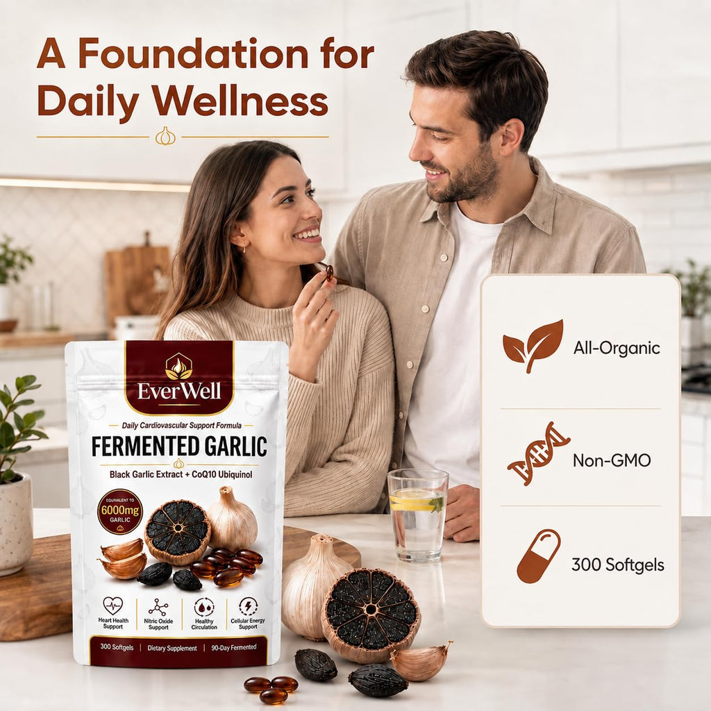Black Garlic CoQ10 Softgels, 300 Softgels Q5916
