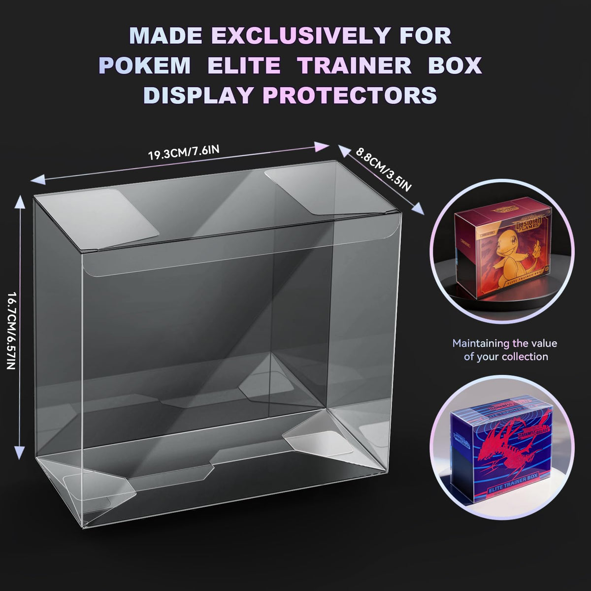 UV-Blocking Plastic Display Case K1933