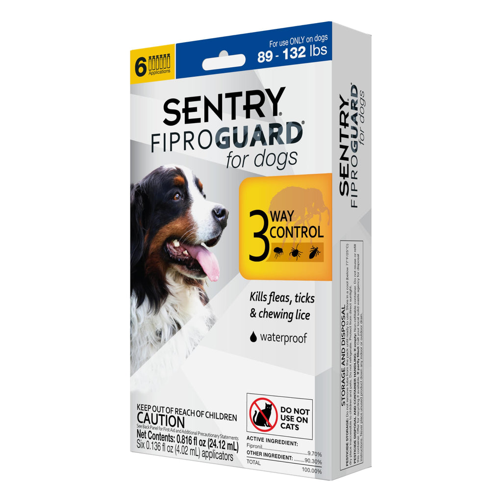 Flea & Tick Dogs 89-132 lbs Fipronil 6-Month Q873253