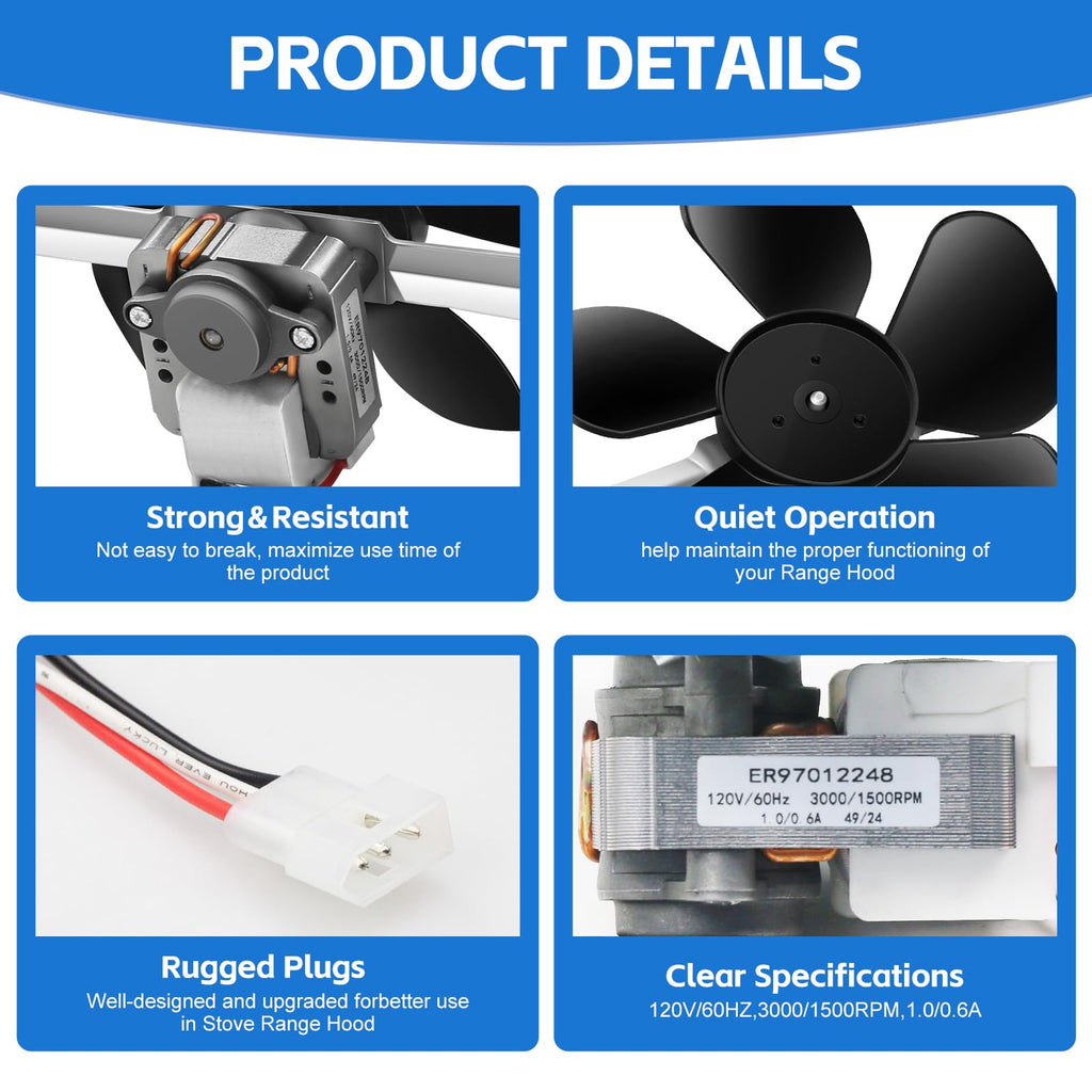 Range Hood Fan Motor Replacement Kit D462