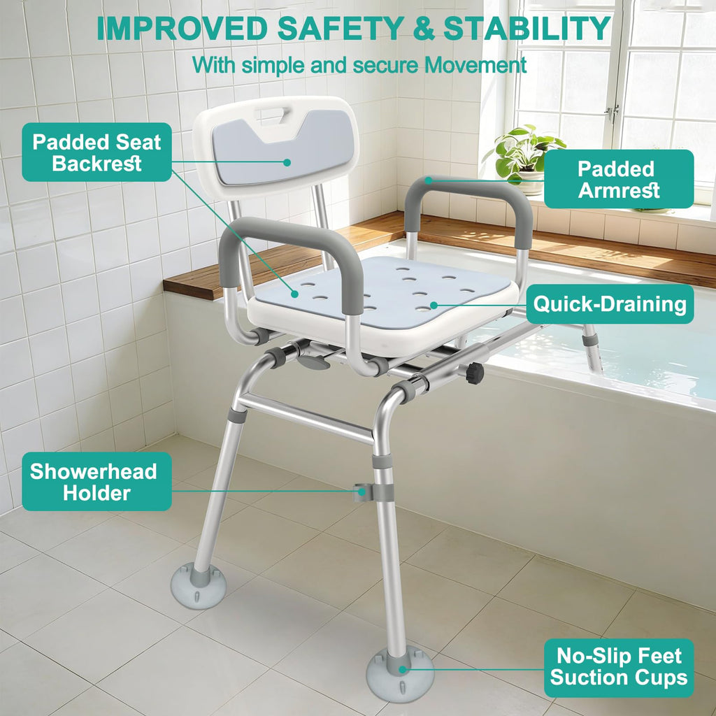 Tub Transfer Bench with Swivel Seat B15657