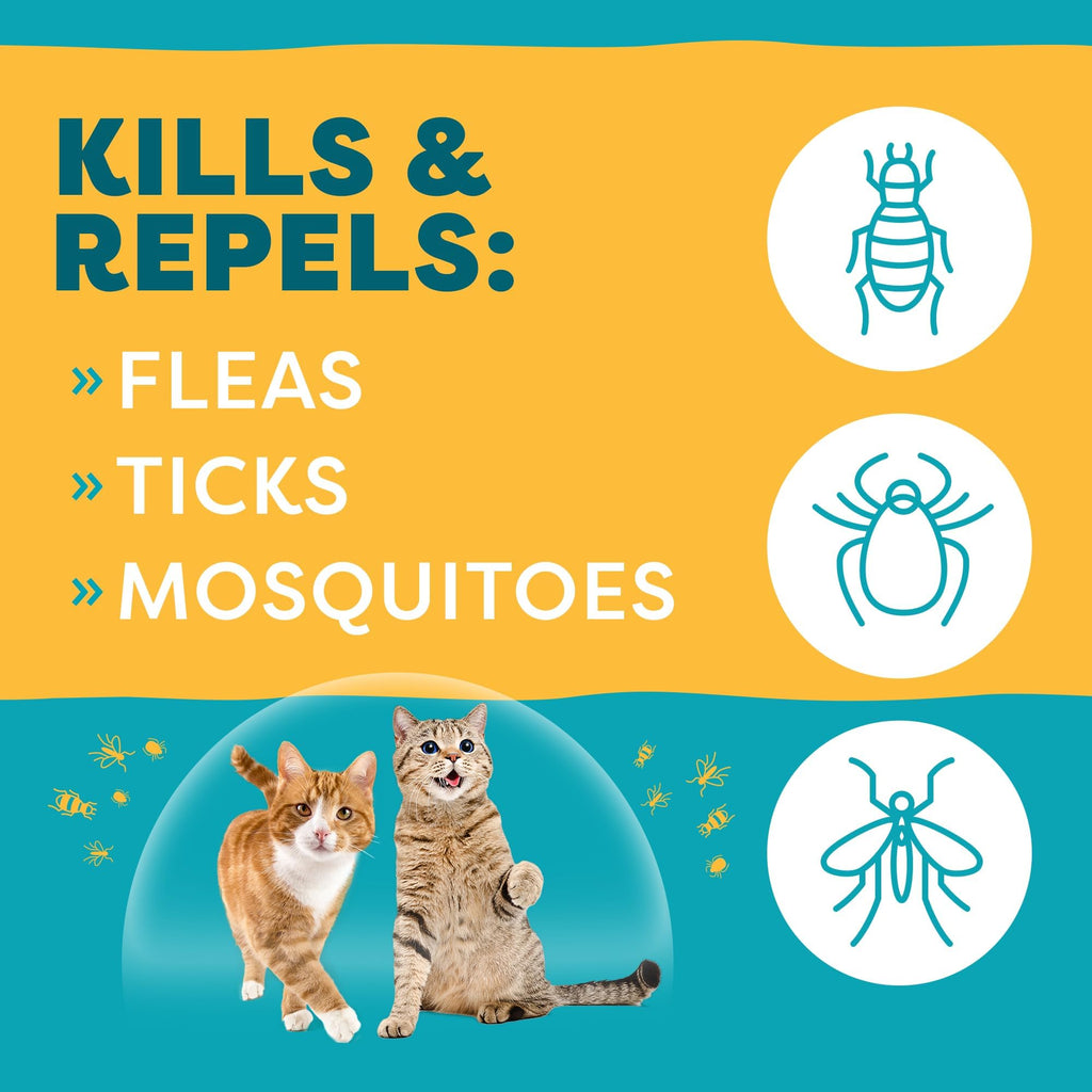 Natural Flea and Tick Prevention for Cats Squeeze-On Drops A740133