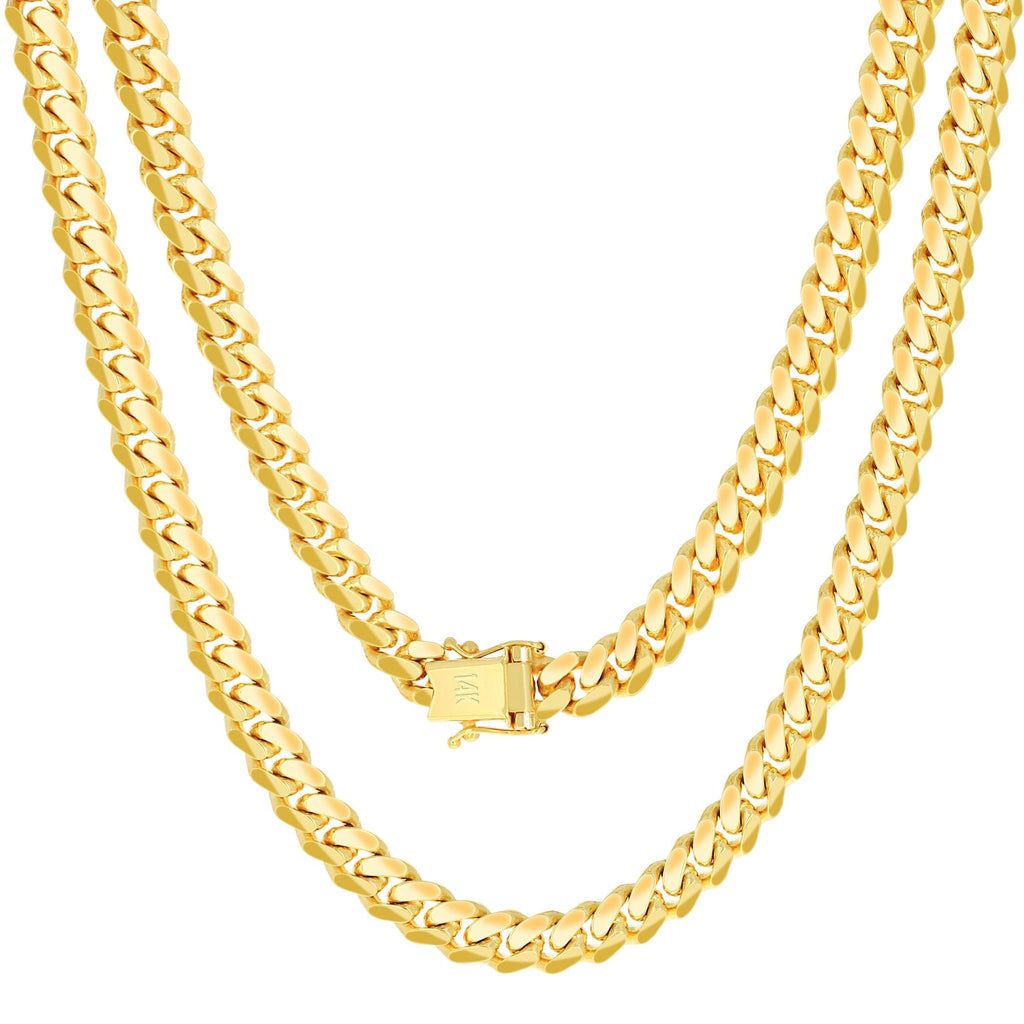 14k Yellow Gold Cuban Link Chain Necklace L89099