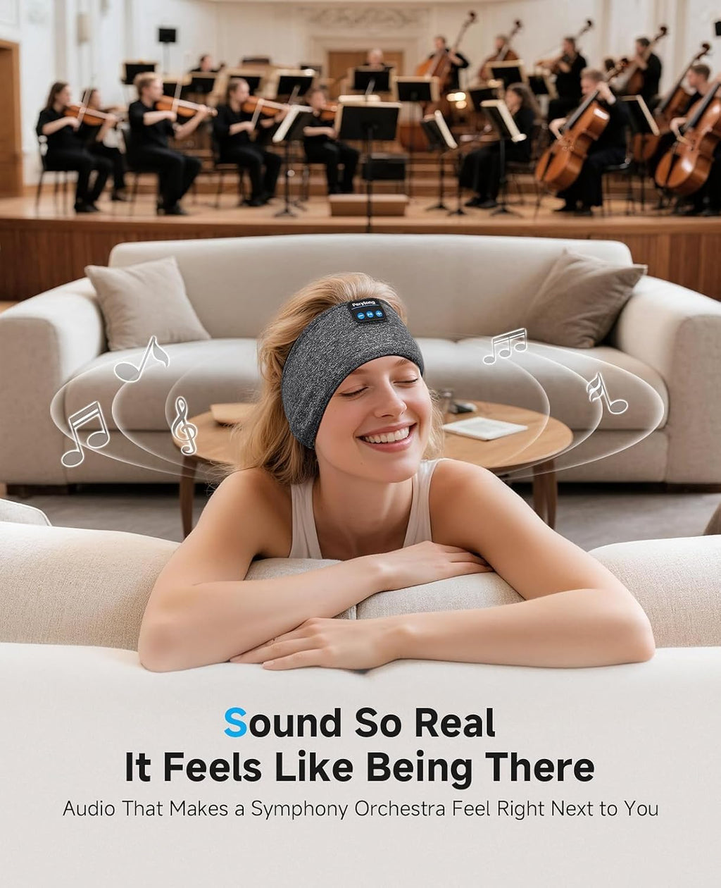 2 Pack Bluetooth Sleep Mask and Headband Headphones Set N2173