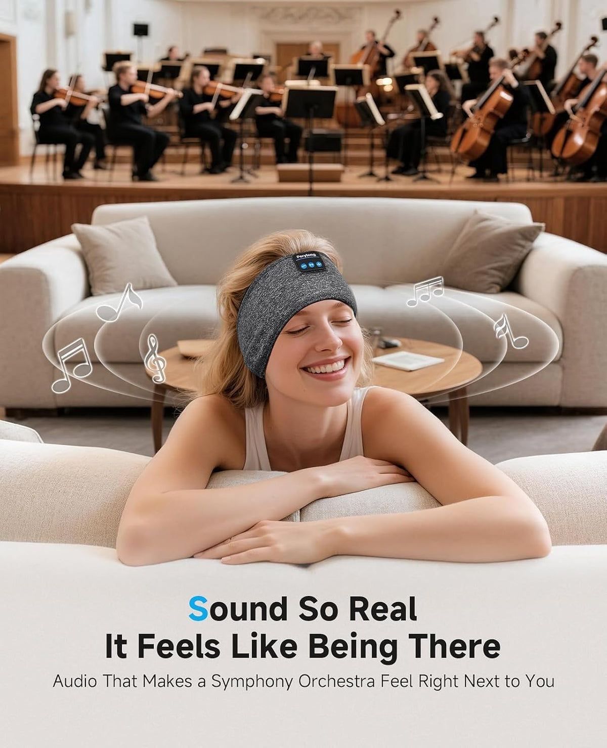 2 Pack Bluetooth Sleep Mask and Headband Headphones Set N2173
