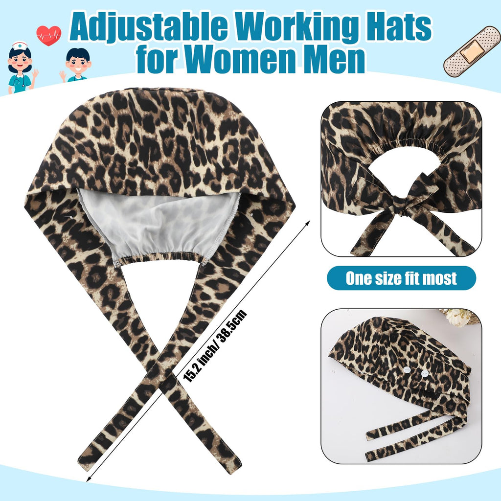 4 Pcs Nurse Scrub Caps F24329