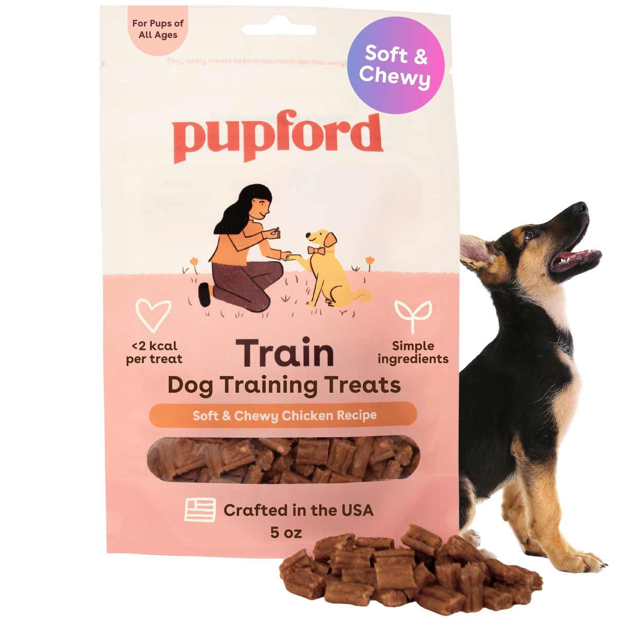 Soft & Chewy Training Treats for Dogs & Puppies Chicken 5 oz X5232
