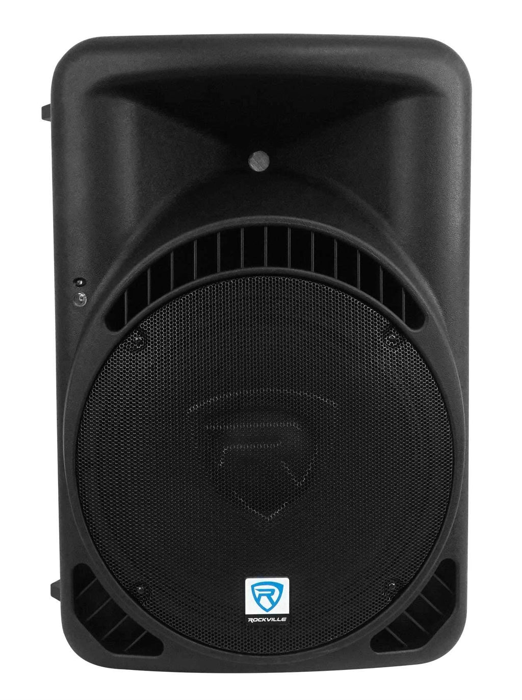 12-Inch Powered PA Speakers 2-Pack with LED Stands F421324