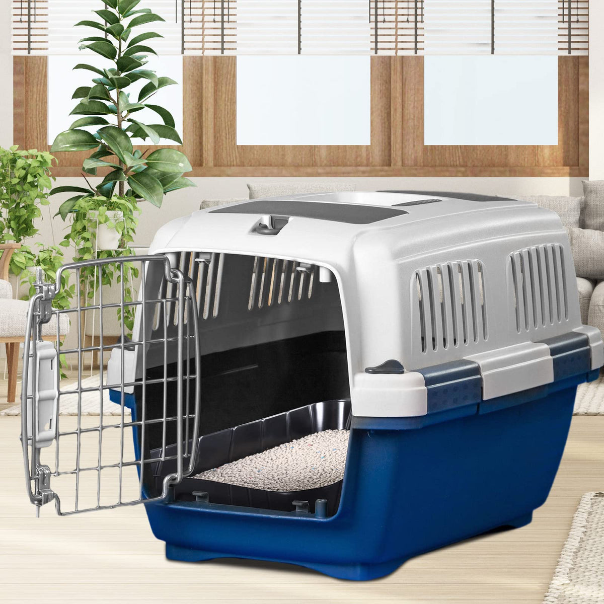 50 Pieces Disposable Litter Box for Cats Large Black L32216