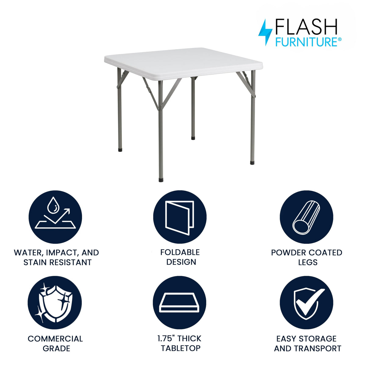 Square Plastic Folding Table M8416