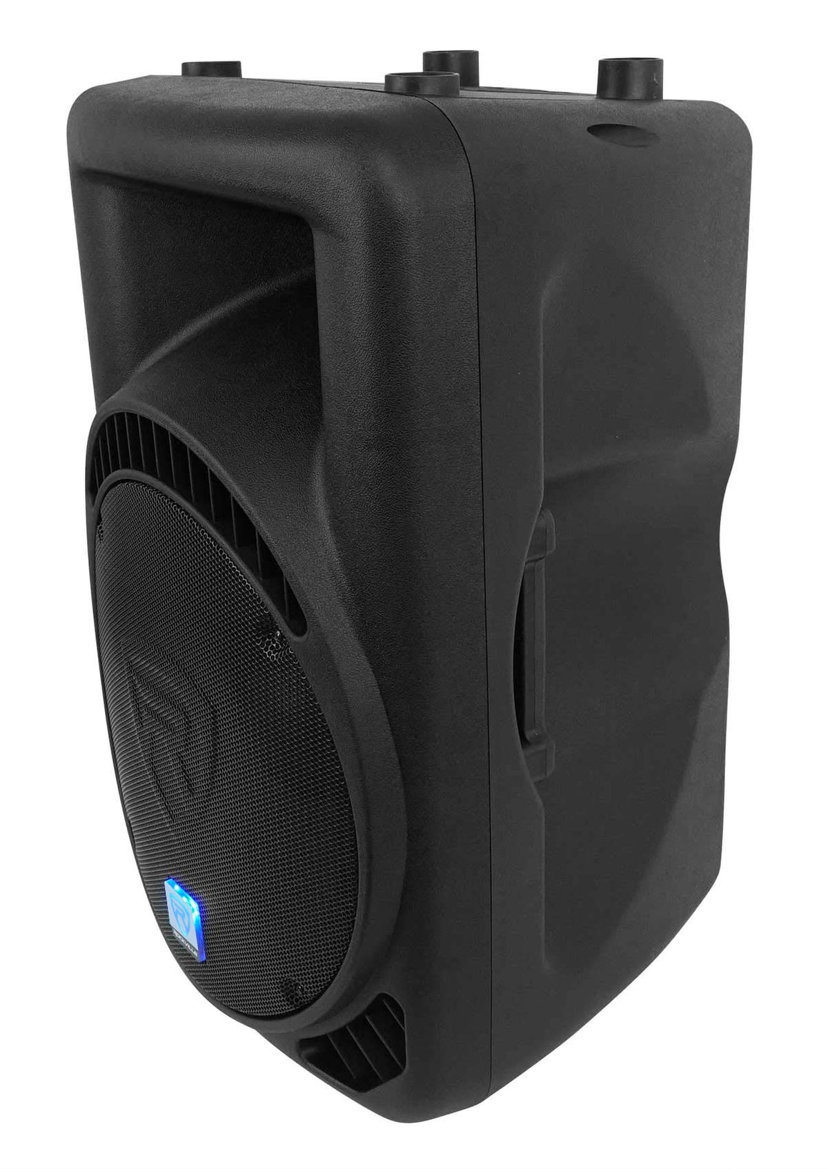 12-Inch Powered PA Speakers 2-Pack with LED Stands F421324