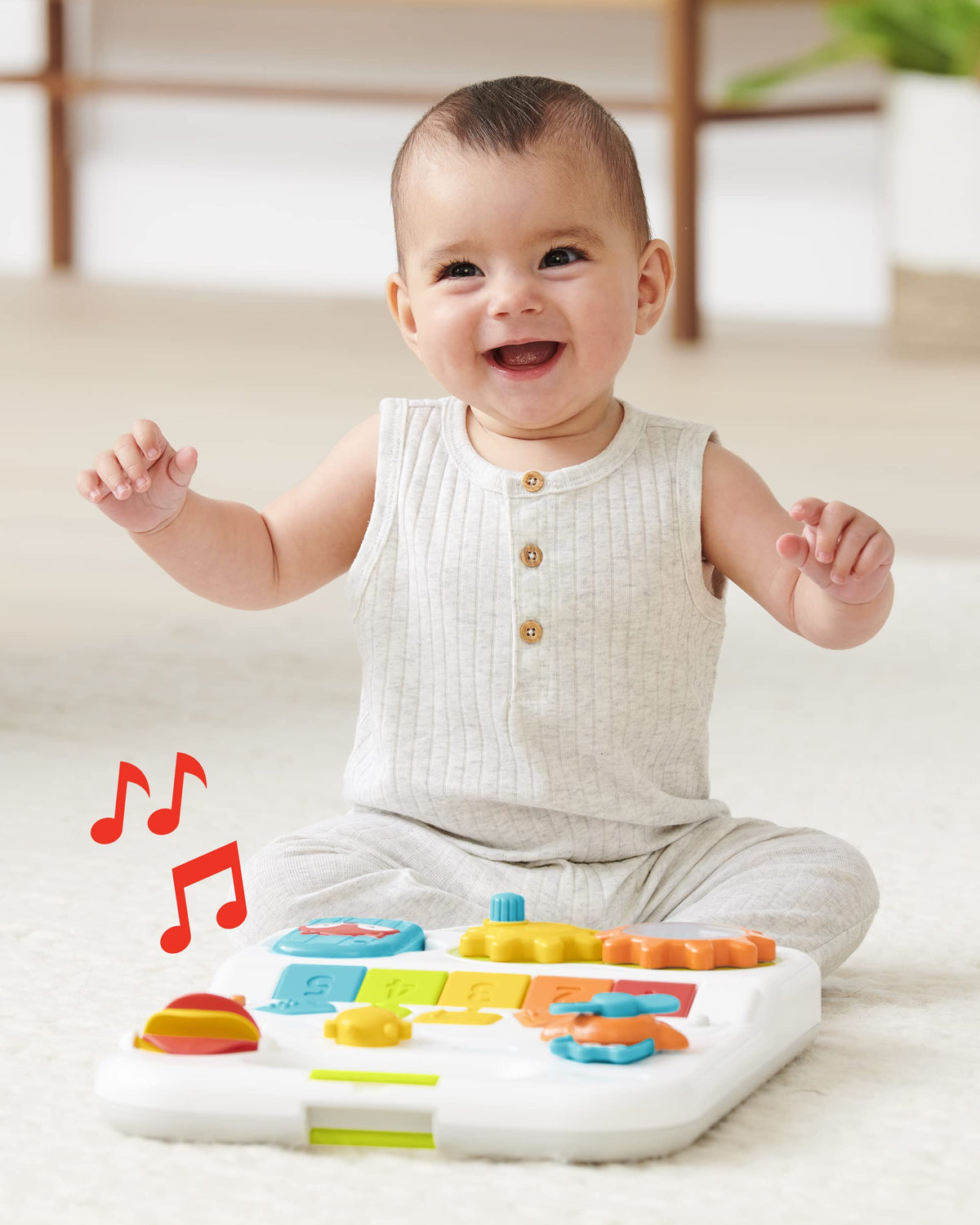 4-in-1 Sit to Stand Baby Walker with 40+ Activities F743562