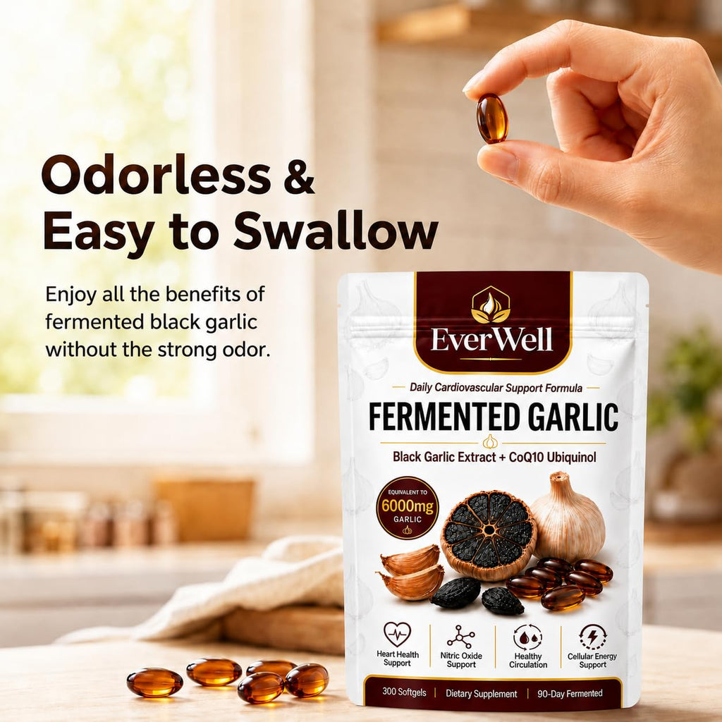 Black Garlic CoQ10 Softgels, 300 Softgels Q5916
