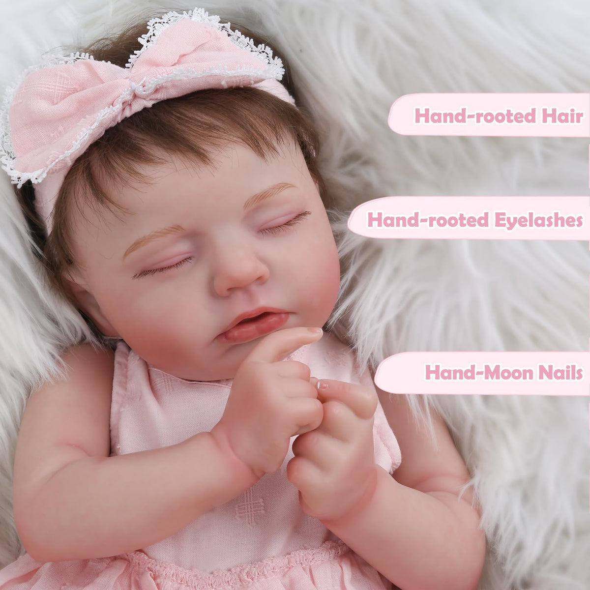 20 Inch Realistic Sleeping Newborn Baby Doll V22236