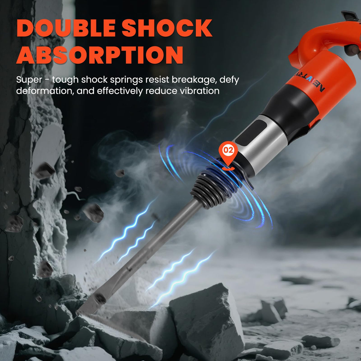 Air Chisel Hammer Pneumatic Shovel with Chisel Bit C510