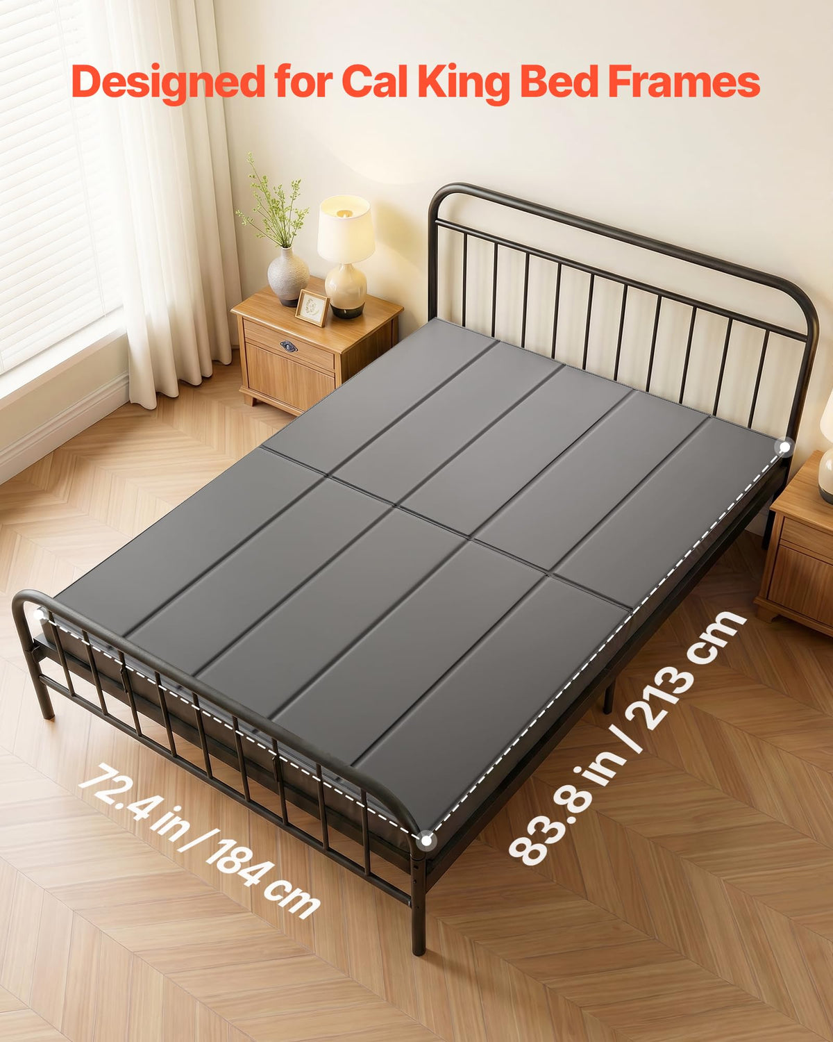 Cal King Size Foldable Bed Board X839412