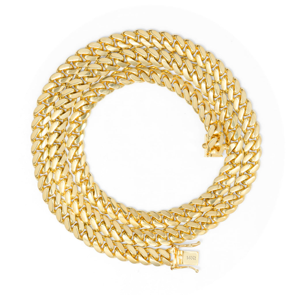 14k Yellow Gold Cuban Link Chain Necklace L89099