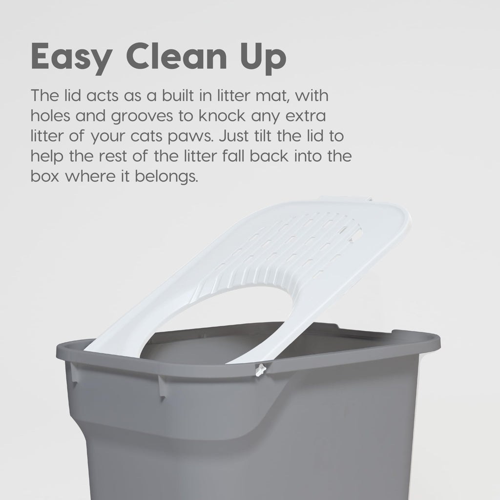 Large Top Entry Hooded Cat Litter Box F467