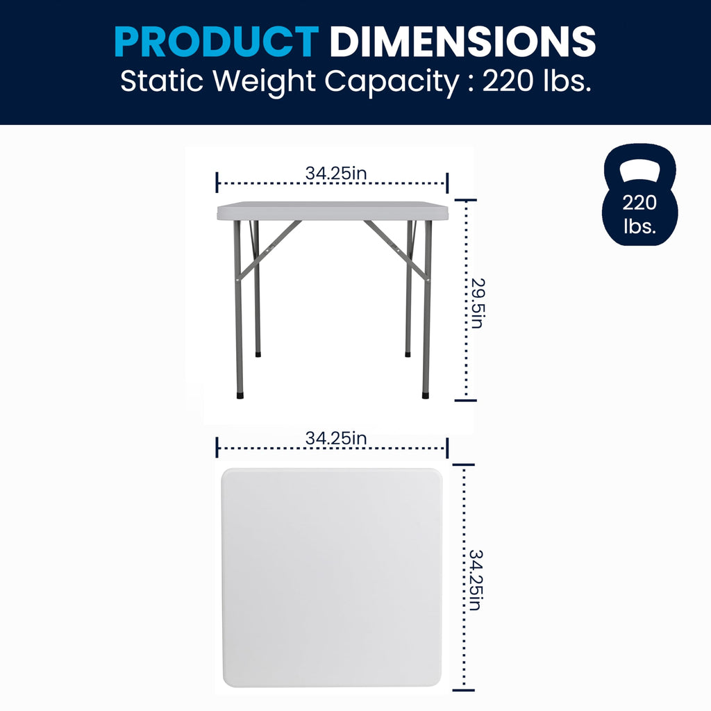 Square Plastic Folding Table M8416