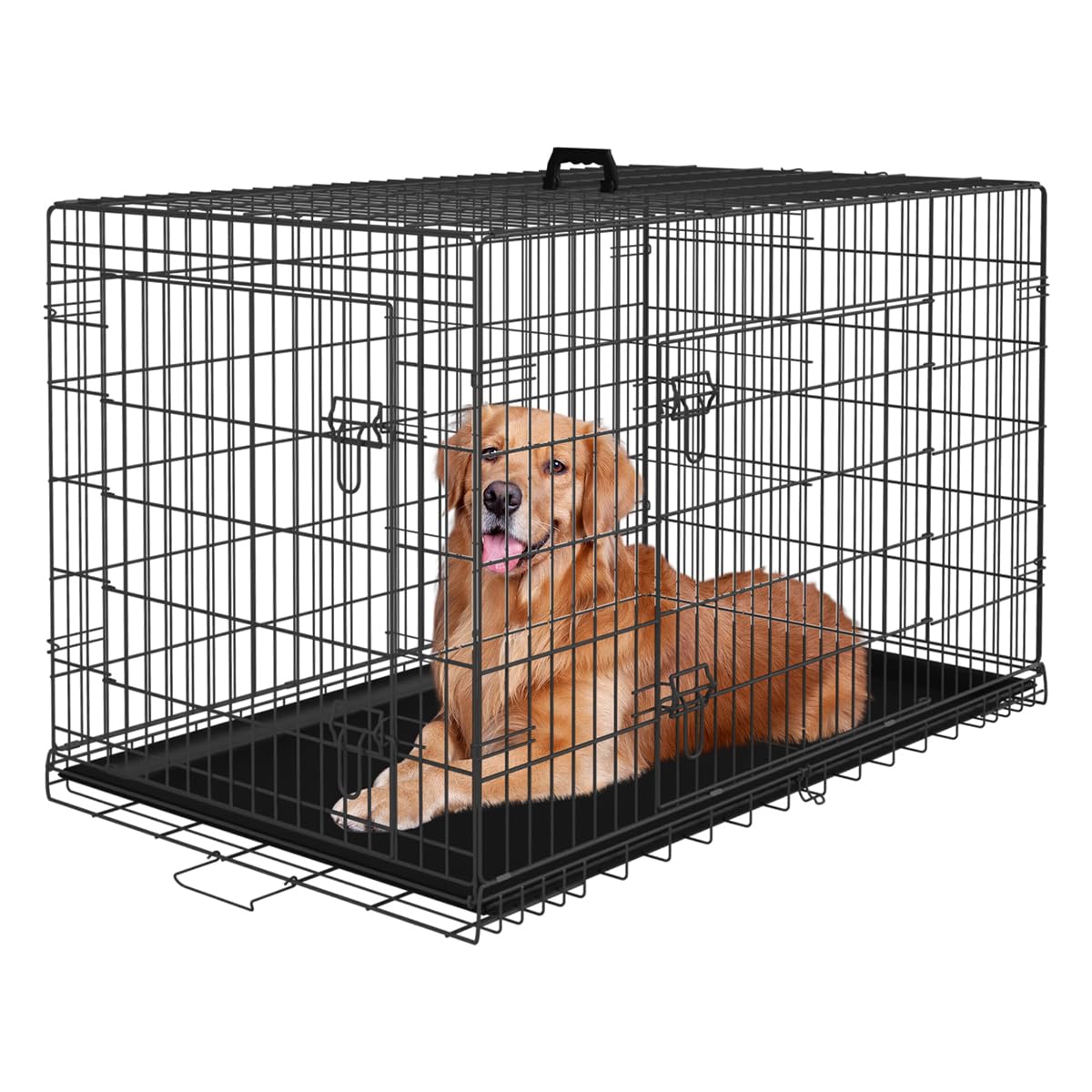 48 Inch Black Dog Crate E11512