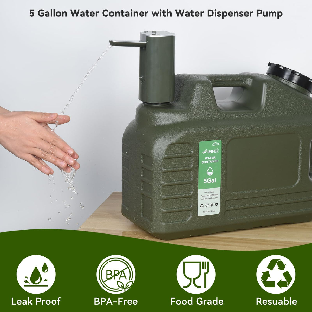 5 Gallon BPA Free Water Jug A181