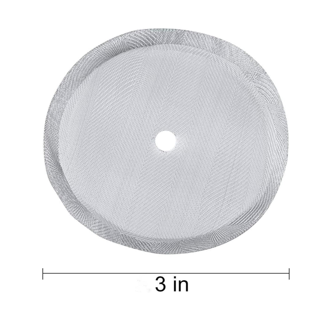 5 Pieces 3 Inch Stainless Steel Reusable French Press Filters D2693