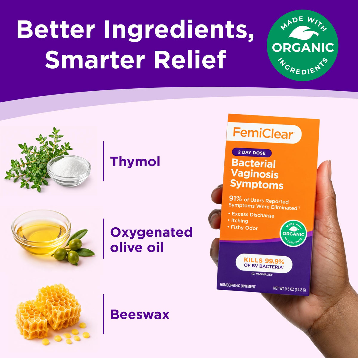 Bacterial Vaginosis Symptoms Ointment, 0.5 Oz Y428255