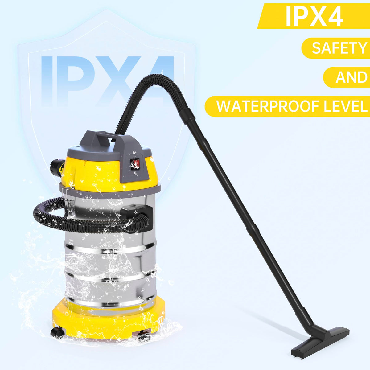 10 Gallon 8 Peak Hp Wet/Dry Shop Vacuum with Attachments S68643