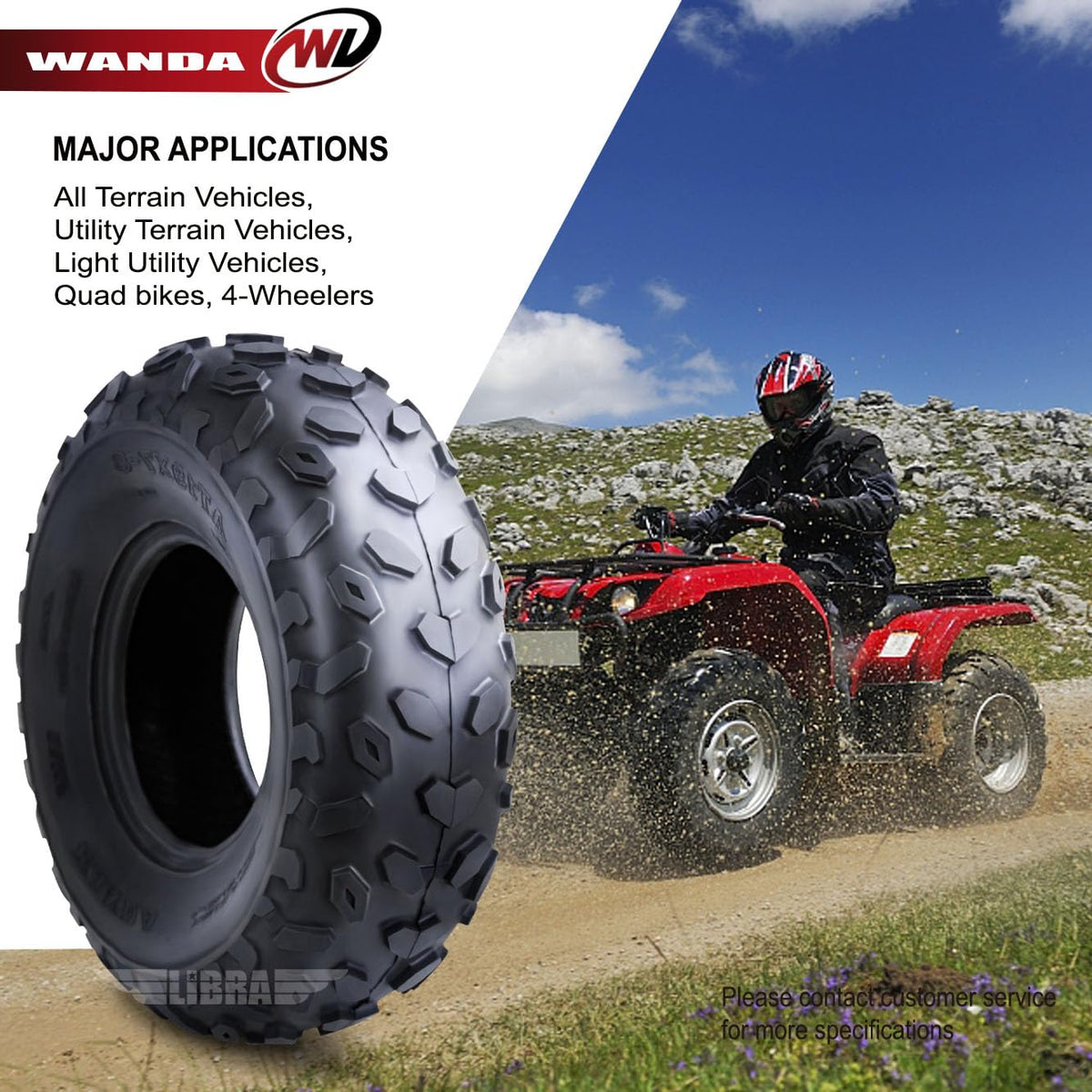 2 ATV Tires 19x7-8 G8478