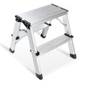 2 Step Aluminum Folding Ladder 330lbs M441238