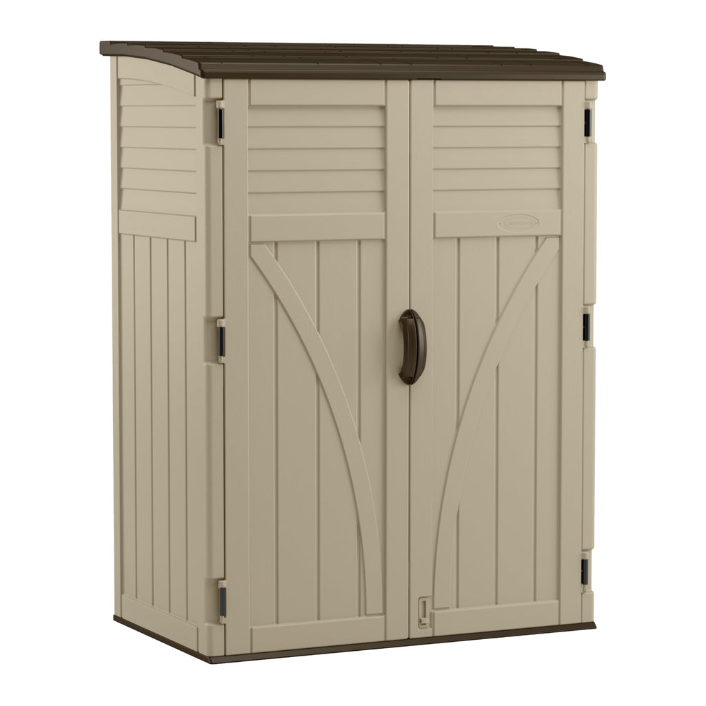 Water Resistant Resin Vertical Outdoor Storage Shed 54 cu. ft. H4630