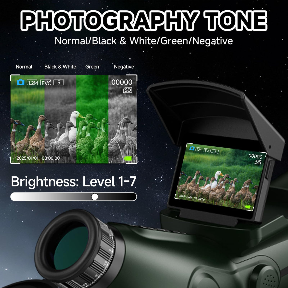 Auto-Focus Portable Digital Electronic Telescope M8225