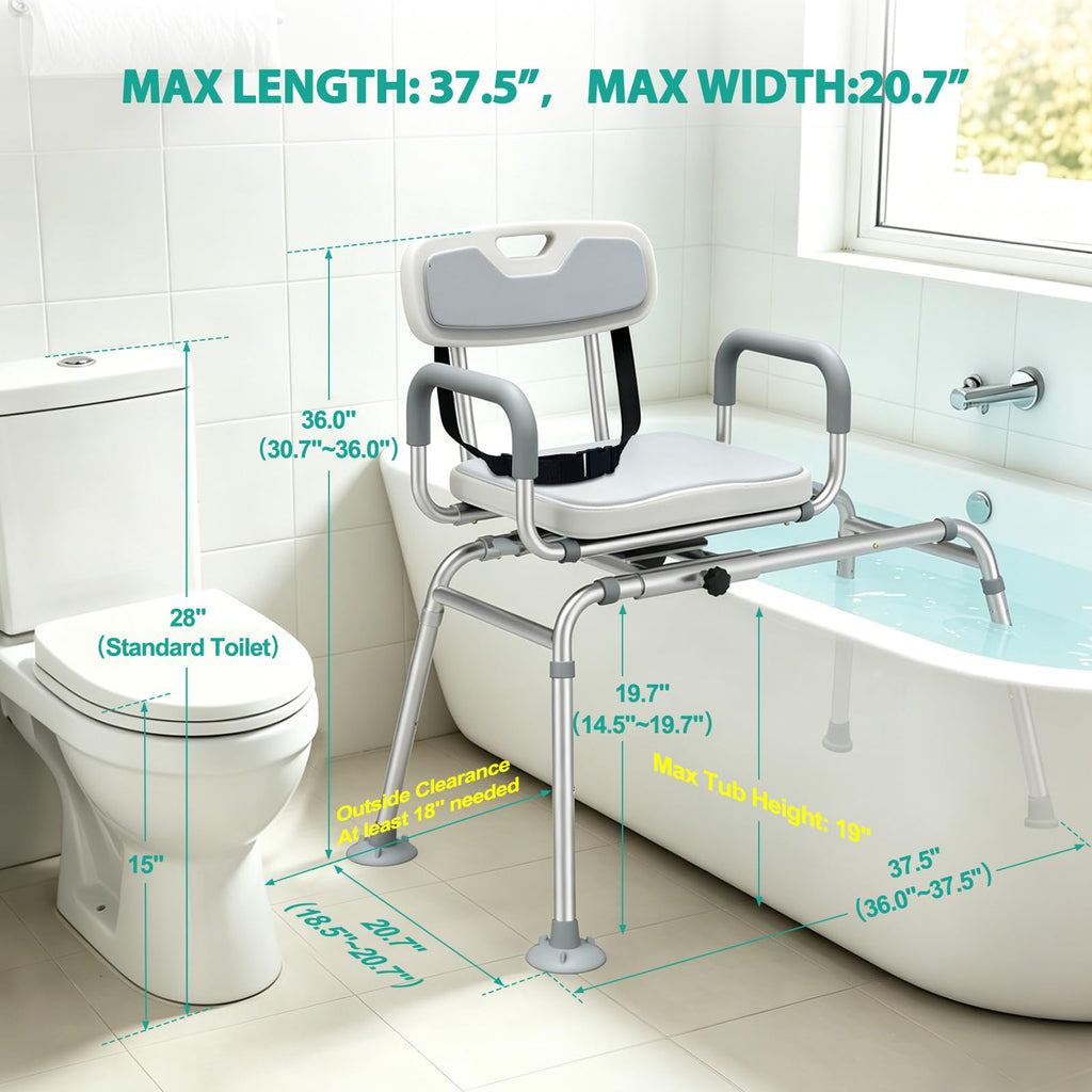 Tub Transfer Bench with Swivel Seat B15657